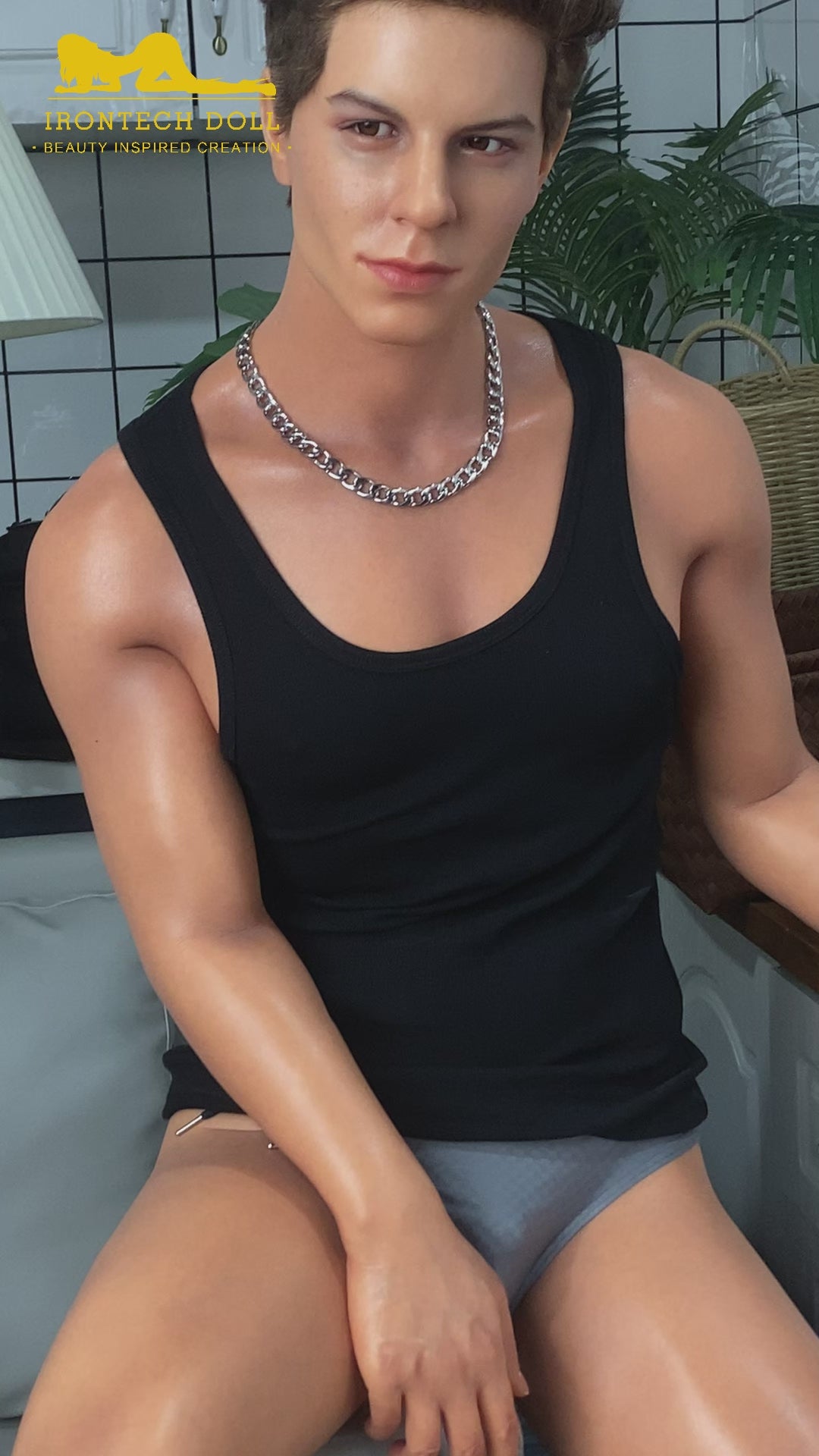 Sekso lėlė Drake Von Pornstar (Irontech Doll 175cm silikoninis)