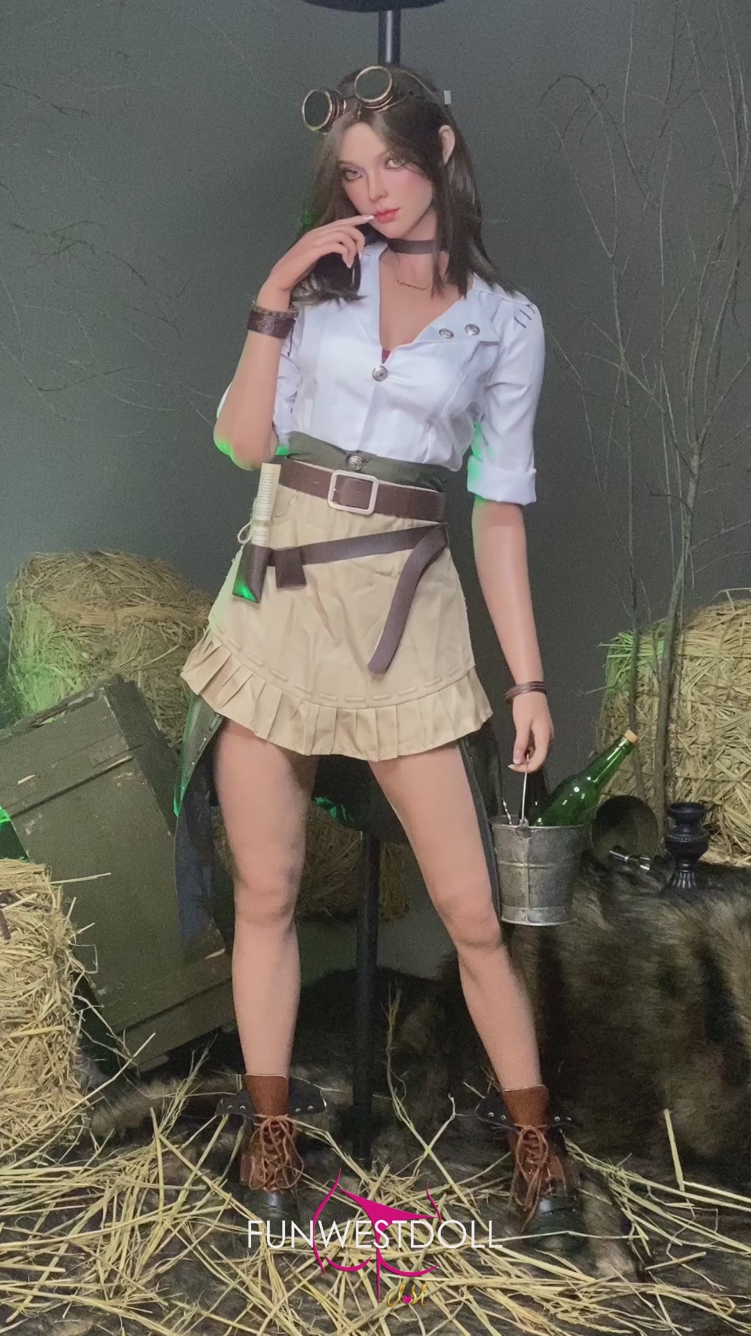 Lexie sekso lėlė (FunWest Doll 168 cm D formos puodelio #026S RST Silikonas) EXPRESS