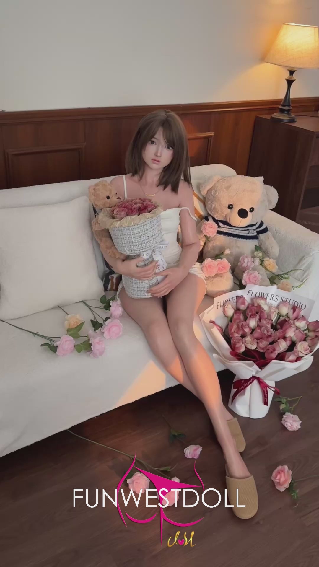 Amy sekso lėlė (FunWest Doll 159 cm A formos puodelis #041S silikonas)