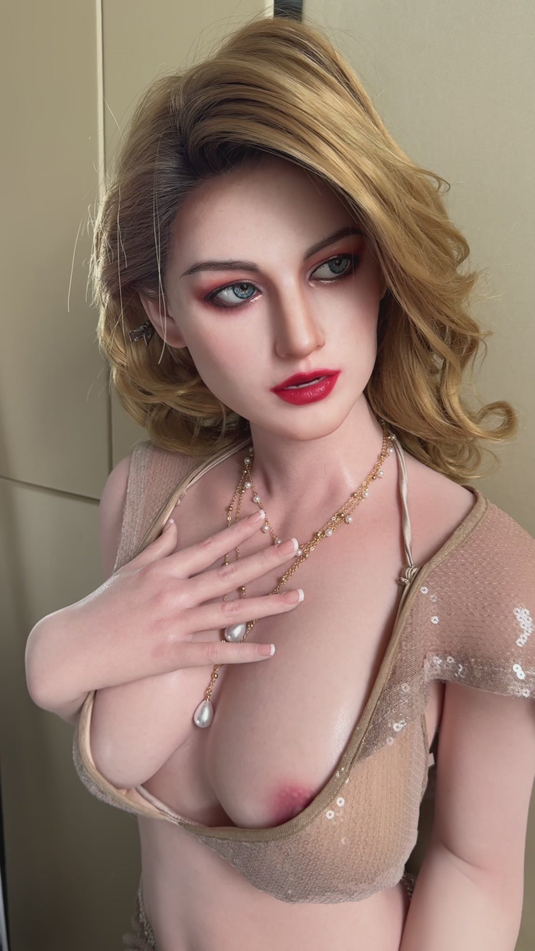 Amber sekso lėlė (Starpery 169 cm C puodelis TPE + silikonas)