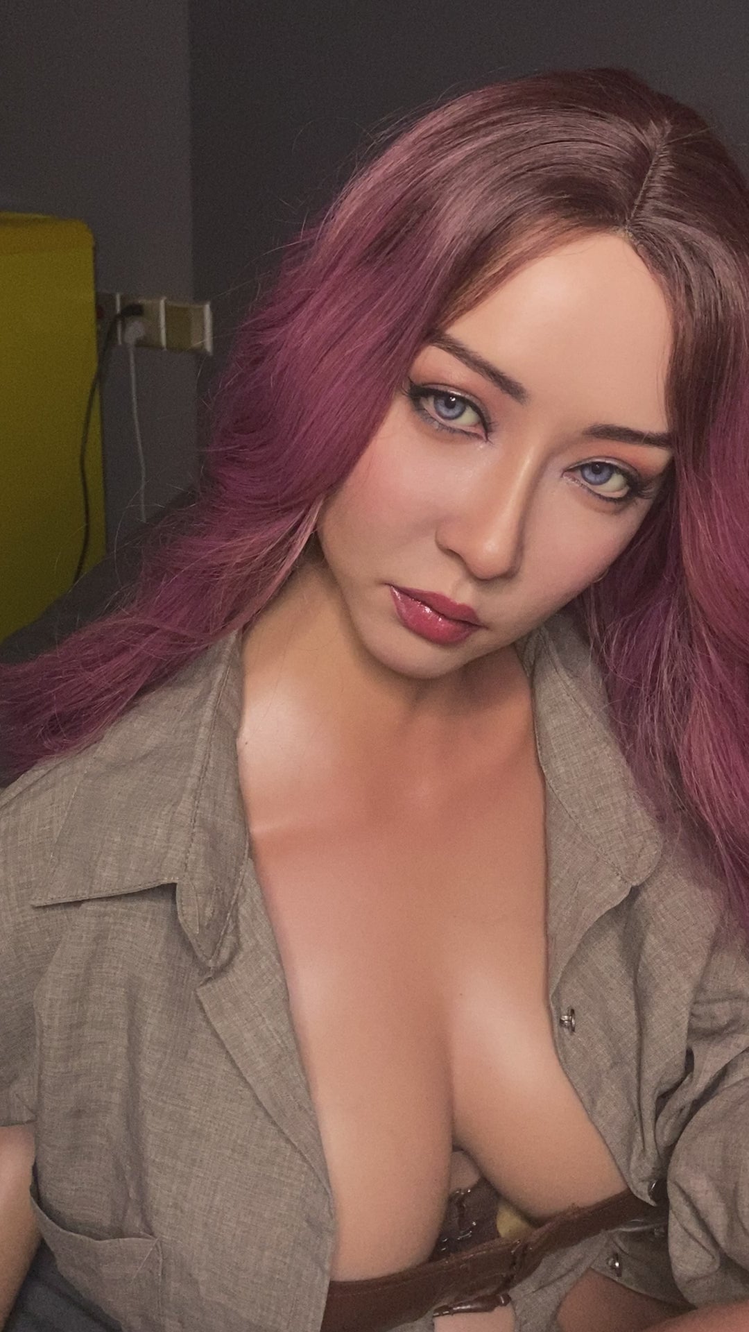 Eva Sex Doll (FanReal Doll 165 cm D puodelis, silikonas)