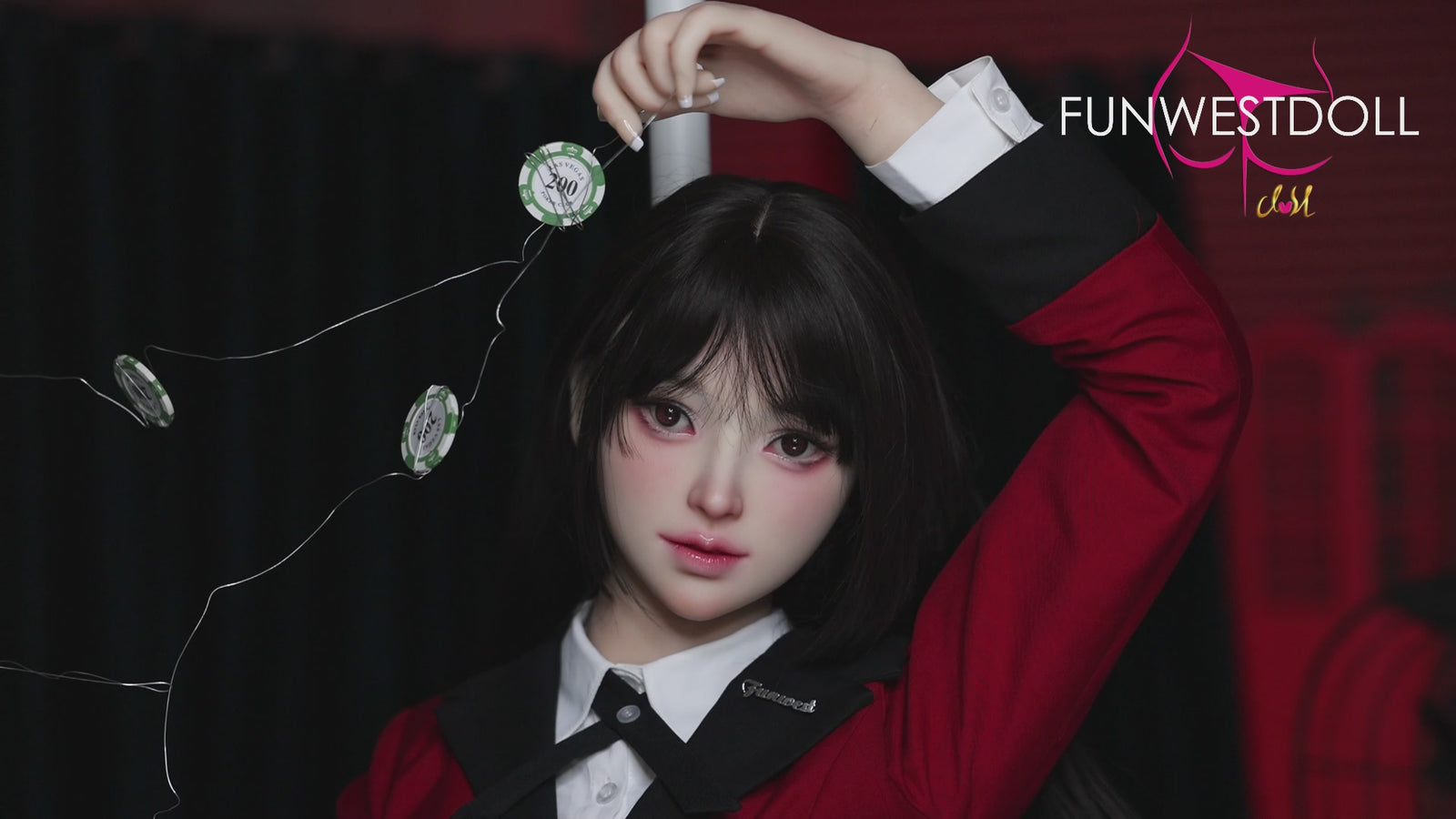Yumeko Jabami sekso lėlė (FunWest Doll 159 cm A-puodelio #038S RST Silikonas) EXPRESS