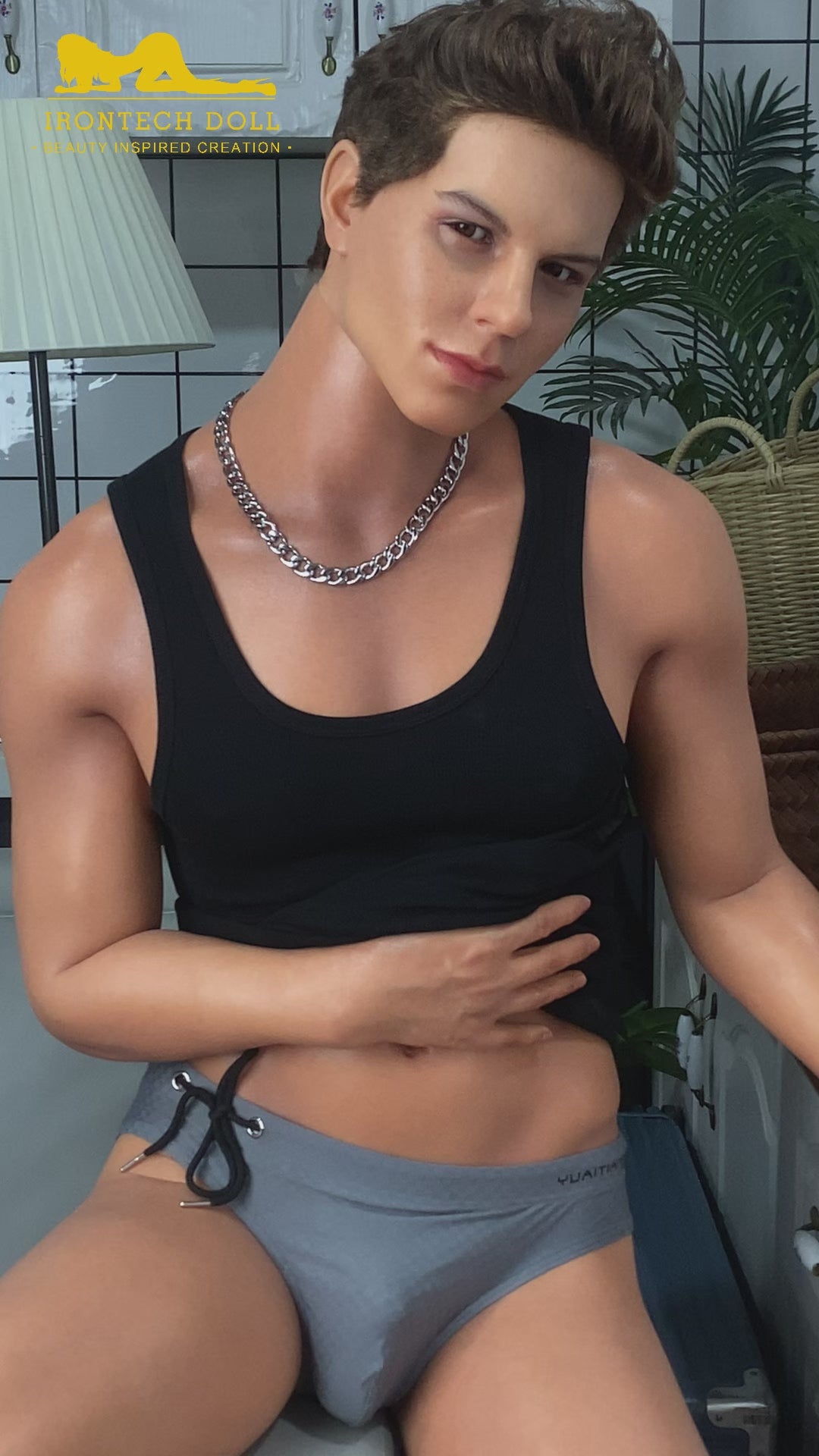 Sekso lėlė Drake Von Pornstar (Irontech Doll 175cm silikoninis)