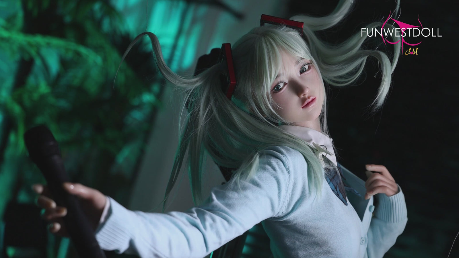 Sekso lėlė Hatsune Miko (FunWest Doll 159 cm A puodelis #041S silikonas)