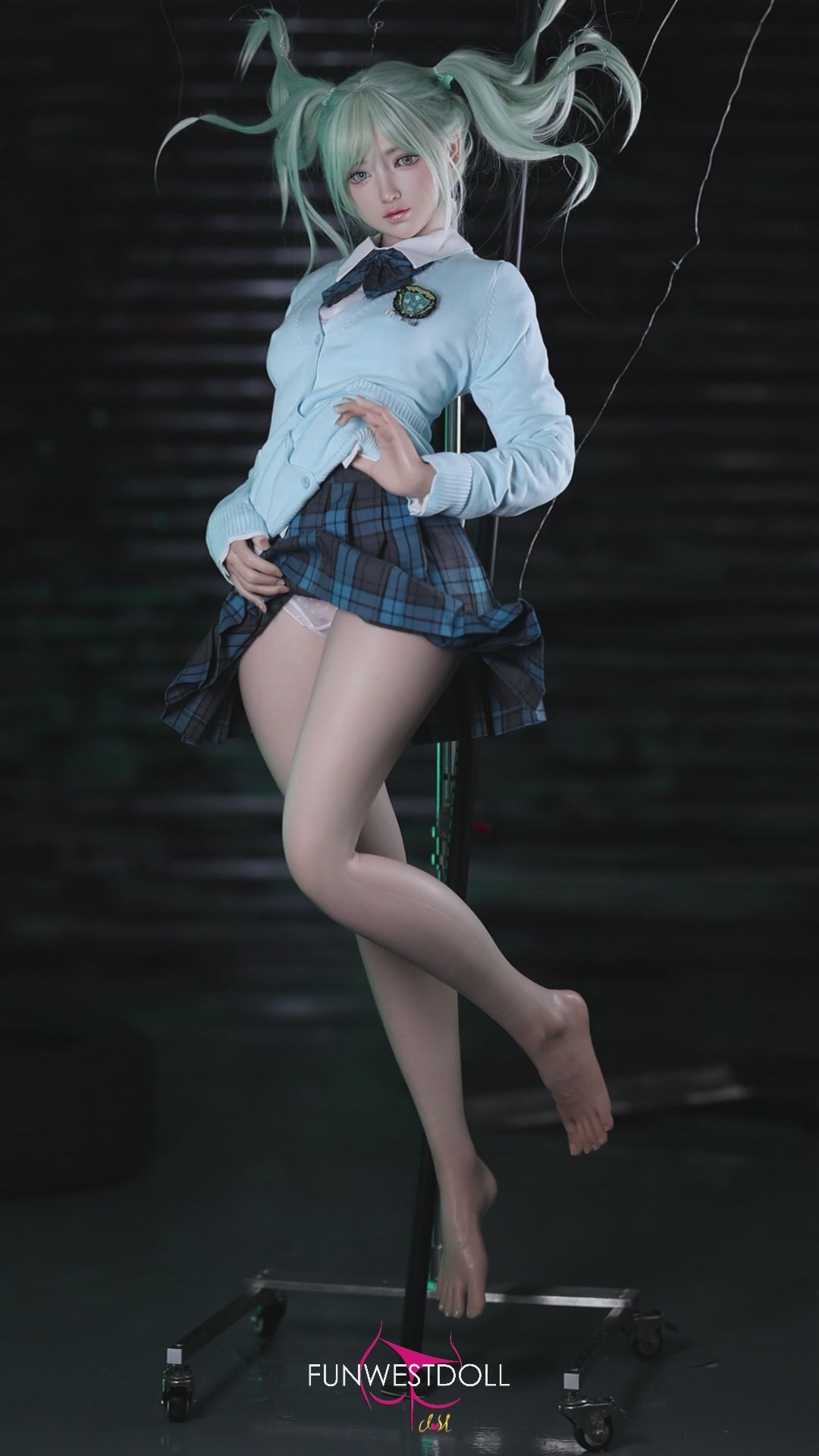 Sekso lėlė Hatsune Miko (FunWest Doll 159 cm A puodelis #041S silikonas)