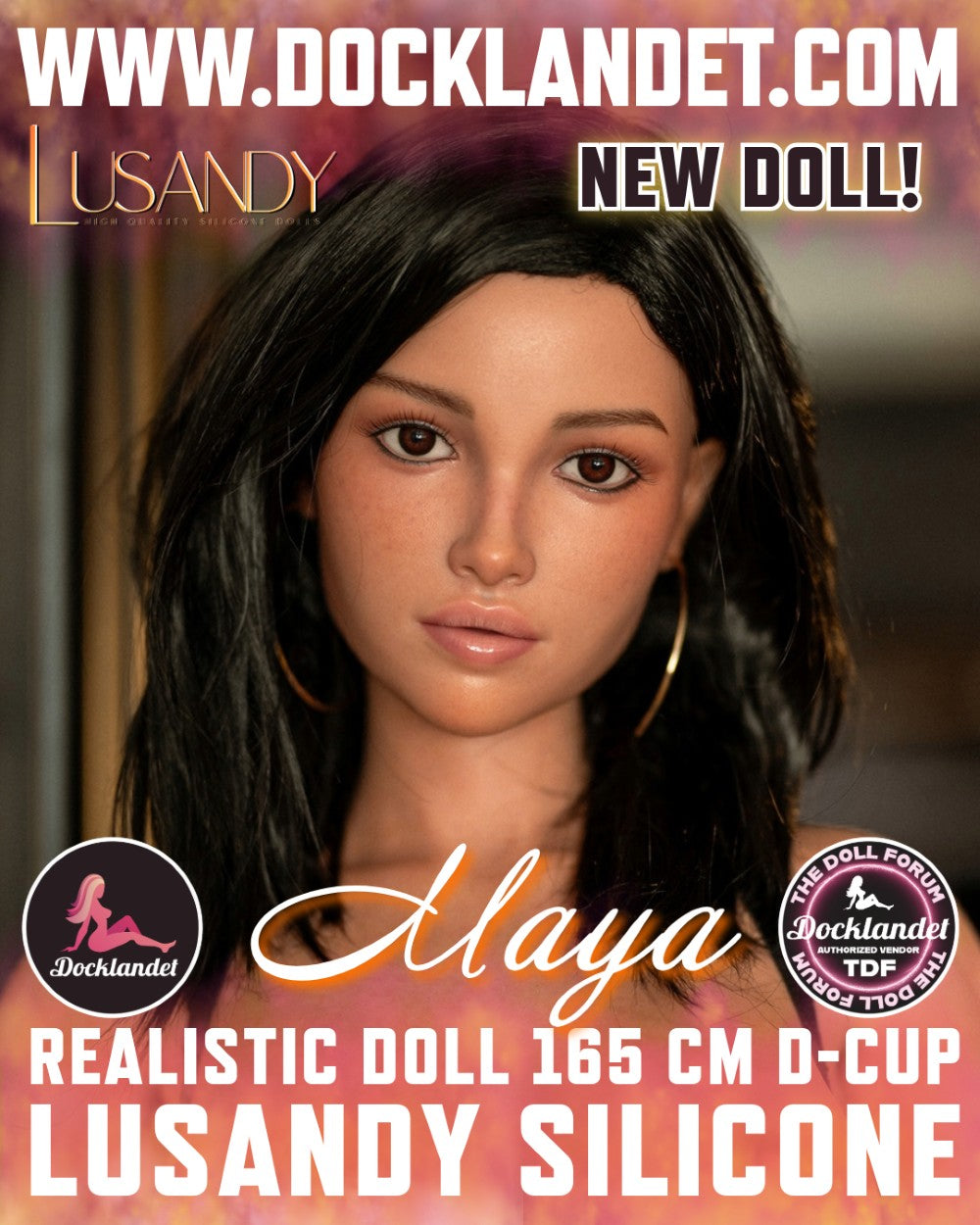 Majų sekso lėlė (Lusandy Doll 165 cm D puodelio silikonas)