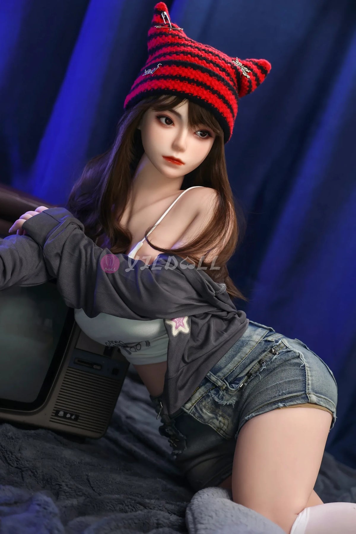 Sekso lėlė Kang Li (YJL Doll 140 cm B puodelis #883 TPE + silikonas)