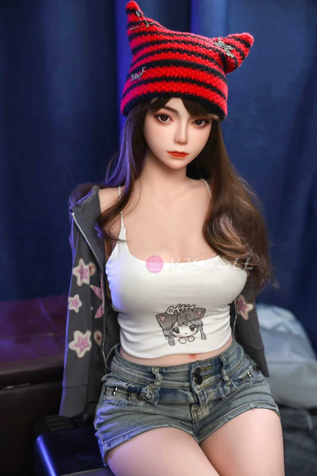 Sekso lėlė Kang Li (YJL Doll 140 cm B puodelis #883 TPE + silikonas)