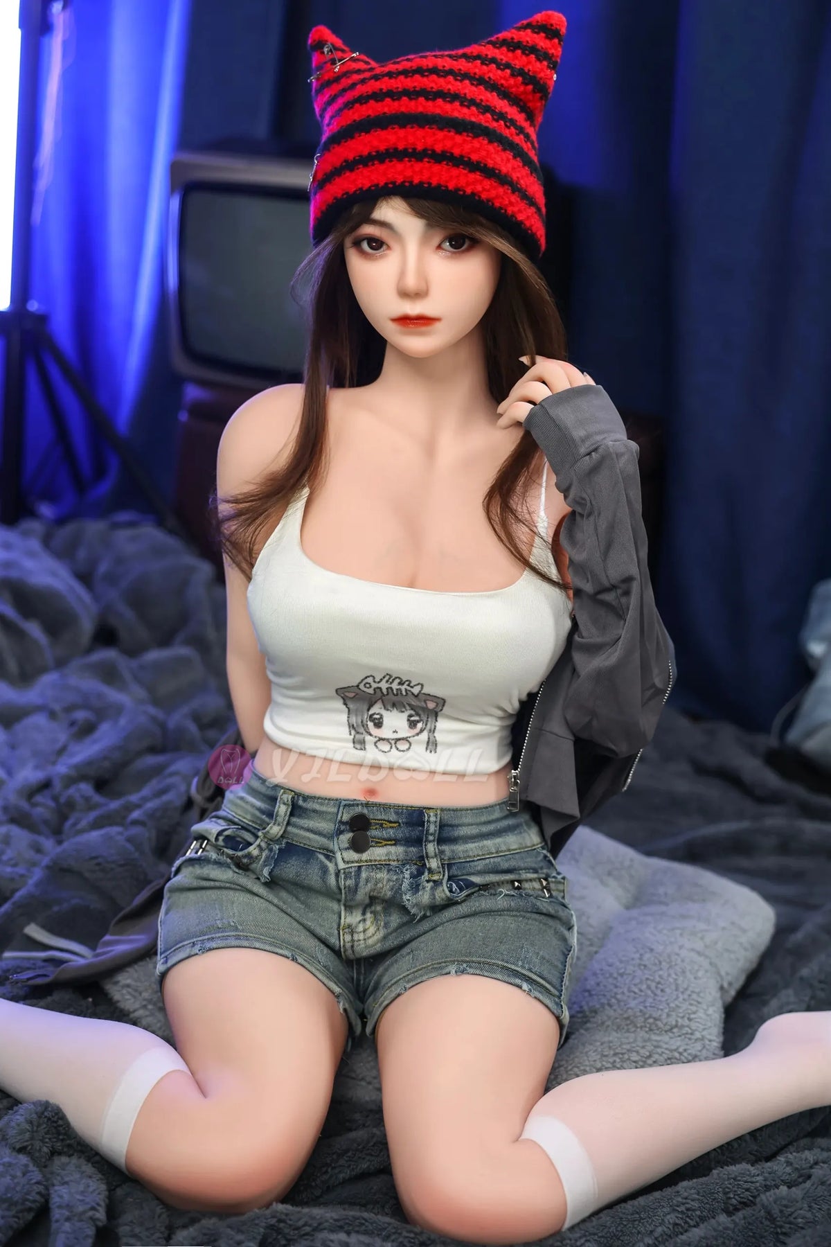 Sekso lėlė Kang Li (YJL Doll 140 cm B puodelis #883 TPE + silikonas)