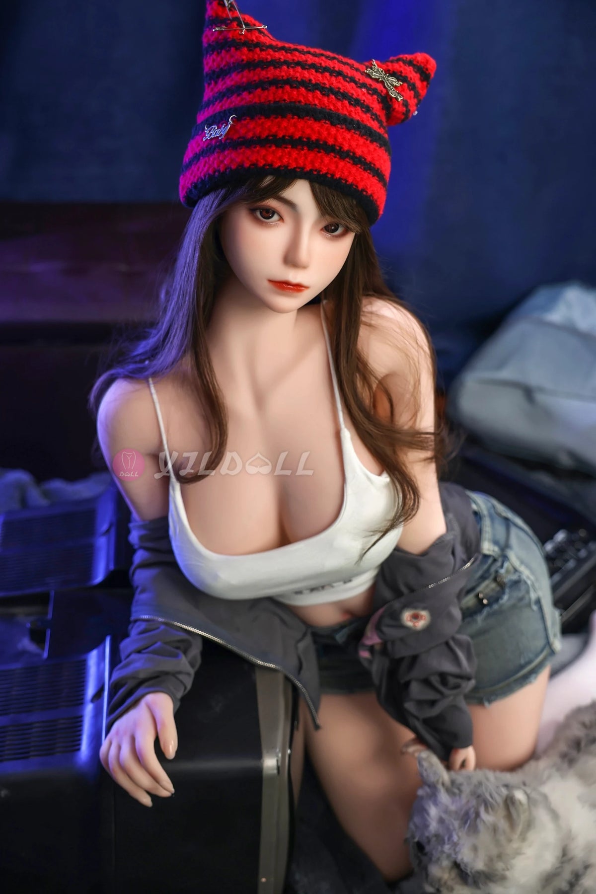 Sekso lėlė Kang Li (YJL Doll 140 cm B puodelis #883 TPE + silikonas)