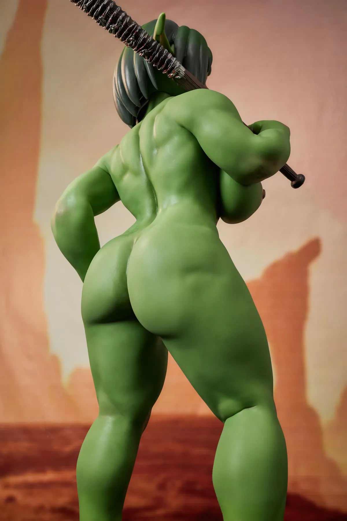 Barza Orc Sex Doll (Climax Doll Ultra 120cm J-puodelis silikoninis) EXPRESS