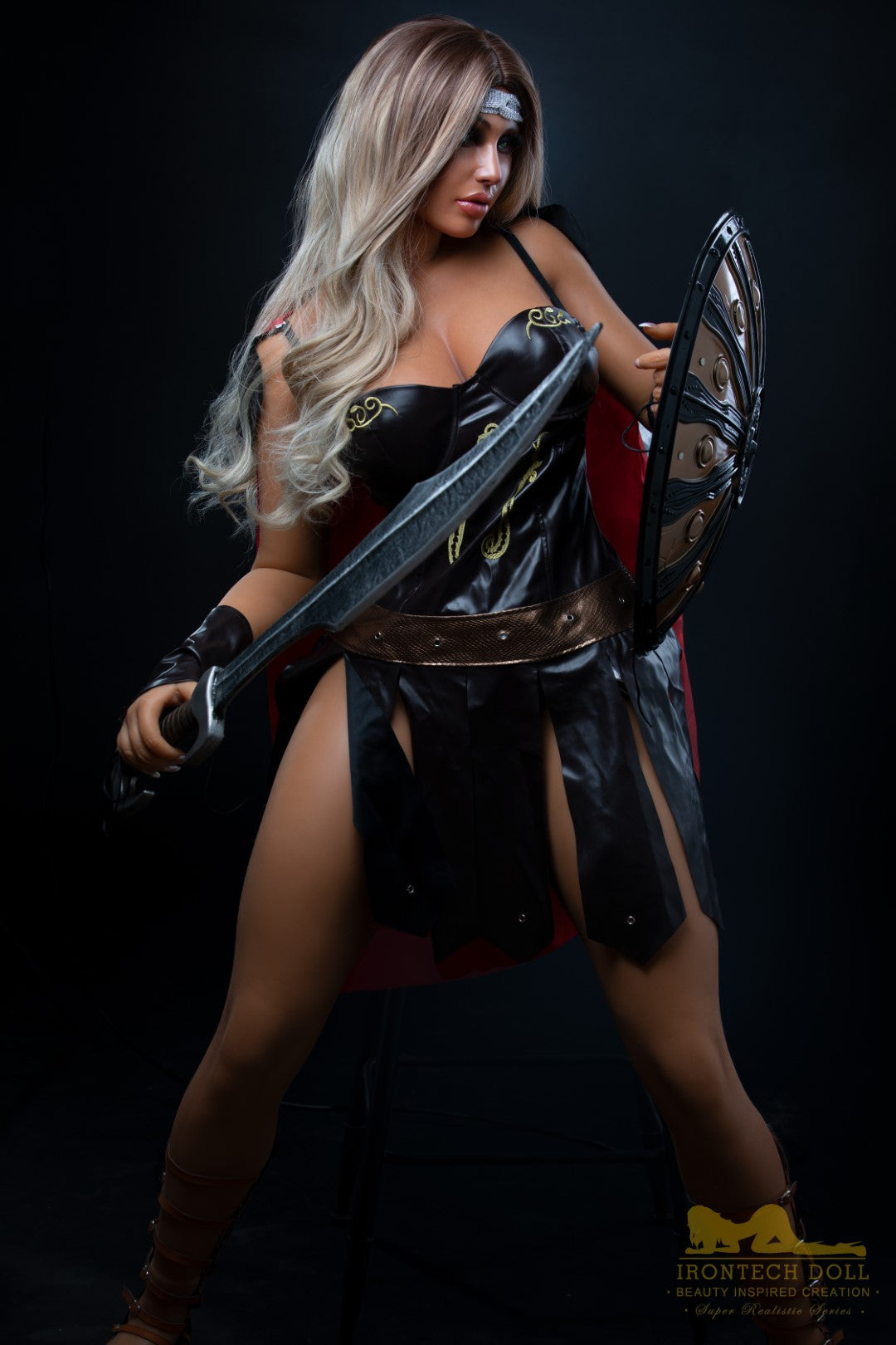 Hedy Warrior sekso lėlė (Irontech Doll 164 cm E-puodelis S26 silikoninis)