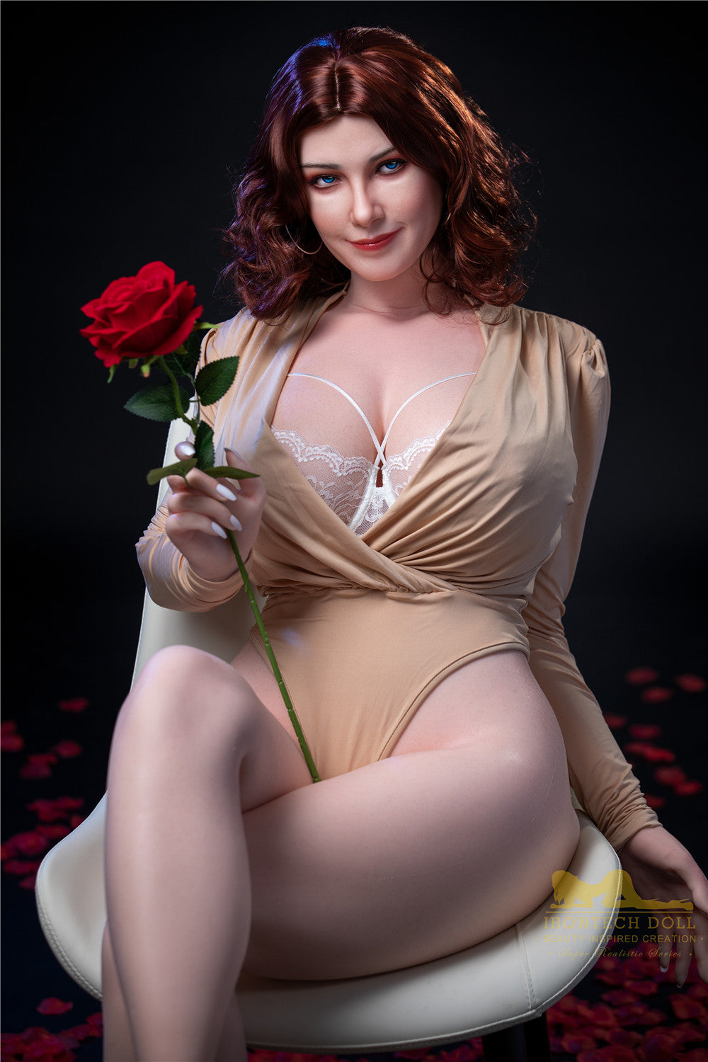 Karmelio sekso lėlė (Irontech Doll 160 cm H-puodelis S12 silikoninis)