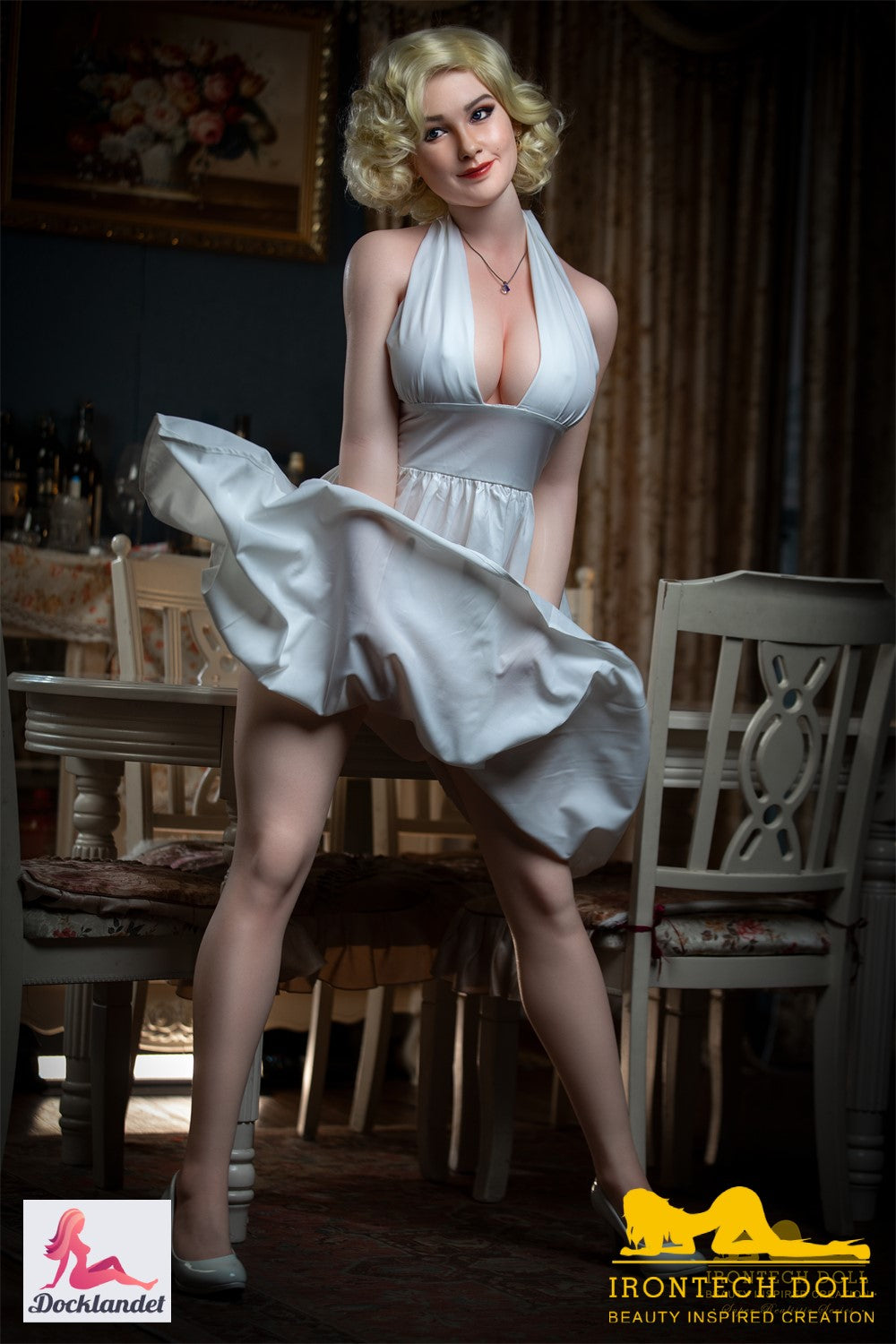 Marilyn Sex Doll (Irontech Doll 164 cm E-puodelis S12 silikoninis)