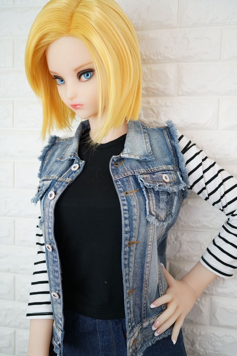 Lazuli Android 18 Sex Doll (Irokebijin 140 cm E-Cup TPE/silikonas)