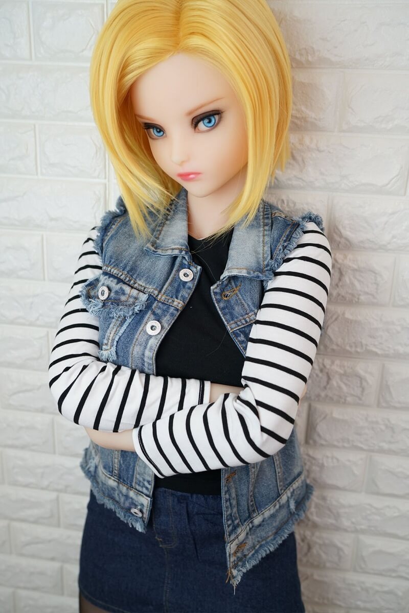 Lazuli Android 18 Sex Doll (Irokebijin 140 cm E-Cup TPE/silikonas)