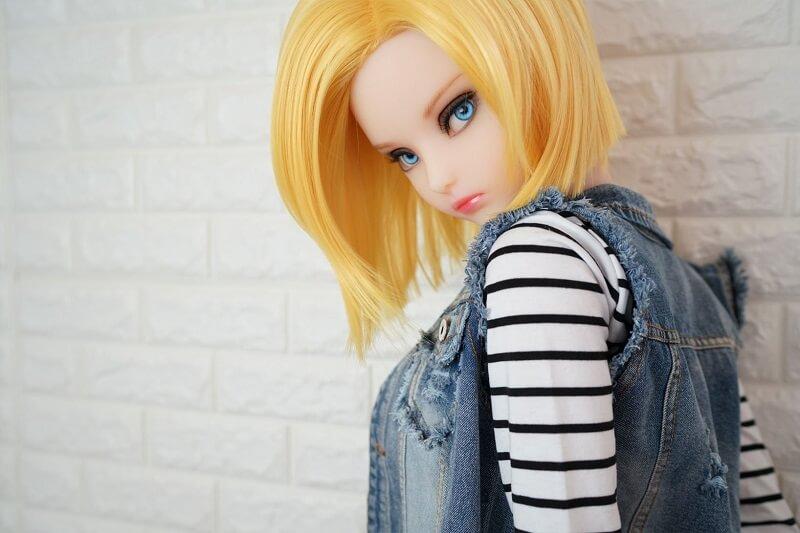Lazuli Android 18 Sex Doll (Irokebijin 140 cm E-Cup TPE/silikonas)